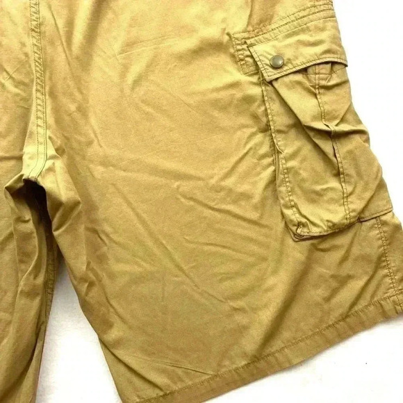 Levi’s Men Khaki Cotton Blend Safari Flap Pocket Long Mens Cargo Shorts Size 40 - Picture 10 of 15